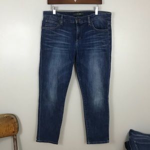 Joe's Jeans | Cropped Medium Blue Denim Jeans